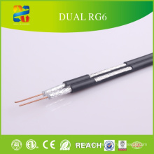 China Verkauf hohe Qualität niedrigen Preis Dual RG6 Kabel